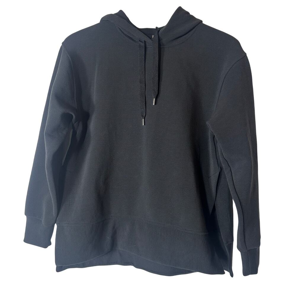 CALIA by Carrie Underwood Black Oversized Side Slit Hoodie